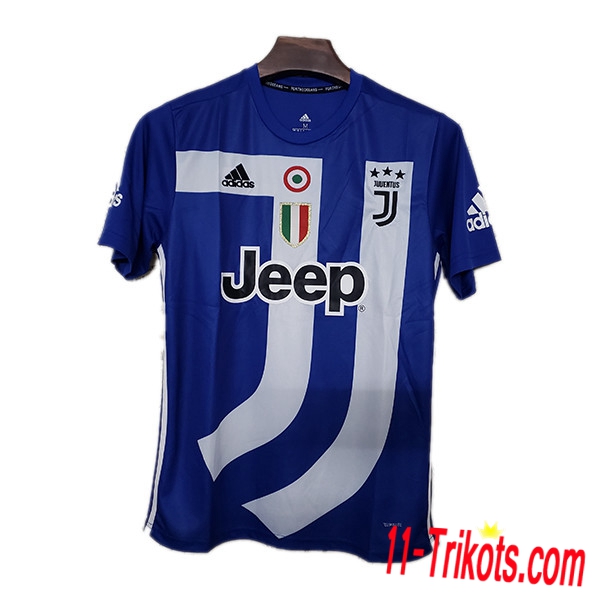 Neuestes Fussball Juventus Gedenkfeier Fussballtrikot Blau/Weiß 2019 2020 | 11-trikots