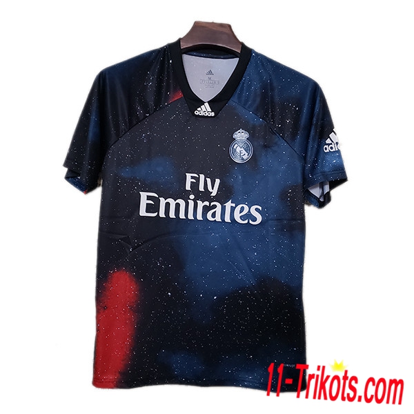 Neuestes Fussball Real Madrid Adidas X EA Sports Fussballtrikot Blau 2019/2020 | 11-trikots