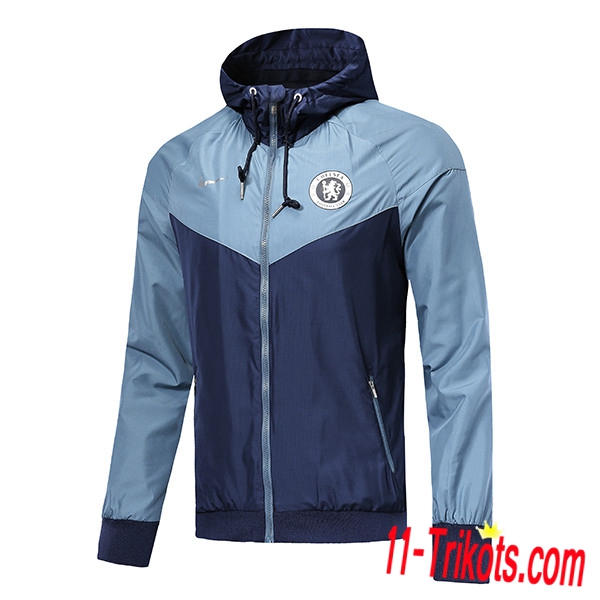 Chaqueta Rompevientos Futbol FC Chelsea Azul oscuro 2018 2019