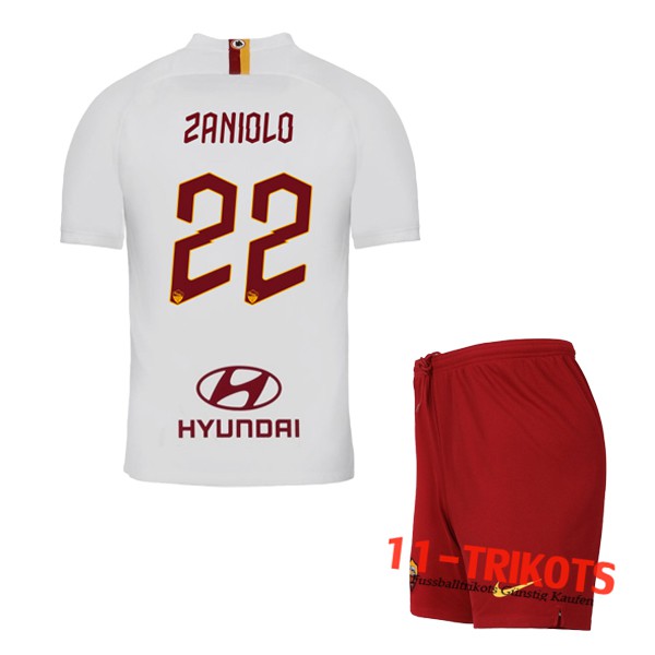 Neuestes Fussball AS Roma (ZANIOLO 22) Kinder Auswärtstrikot 2019 2020 | 11-trikots