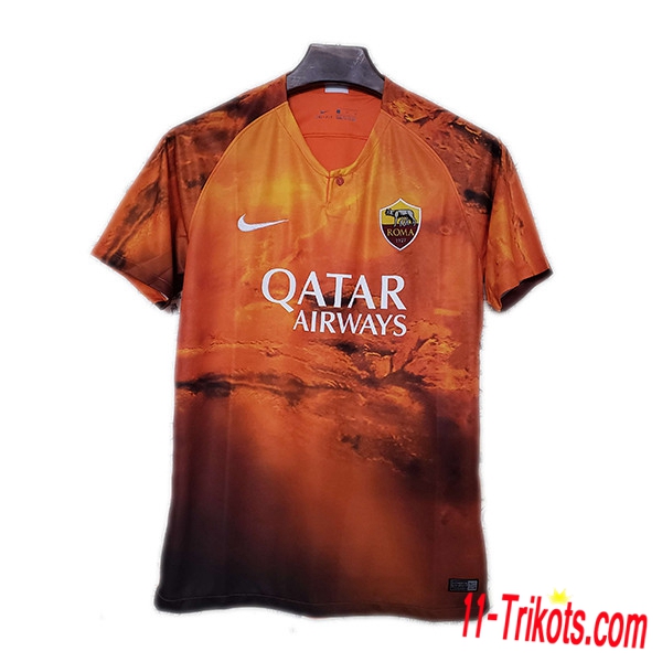 Neuestes Fussball AS Roma Sonderausgabe Fussballtrikot Gelb 2019 2020 | 11-trikots