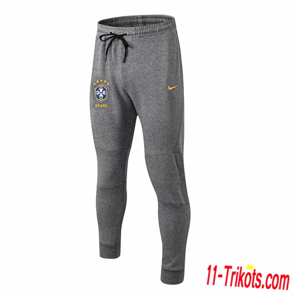 Pantalon Entrenamiento Brasil Gris 2018 2019