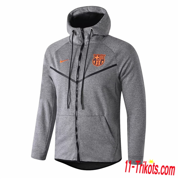 Chaqueta con capucha FC Barcelona Gris 2018 2019