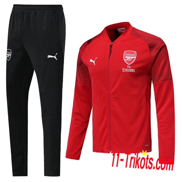 Neuestes Fussball Arsenal Trainingsanzug (Jacke) Rot 2019 2020 | 11-trikots