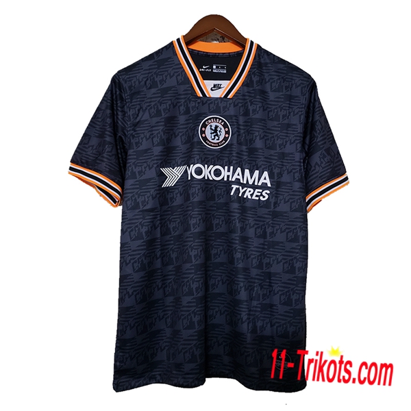 Neuestes Fussball FC Chelsea Training Fussballtrikot Schwarz 2019 2020 | 11-trikots