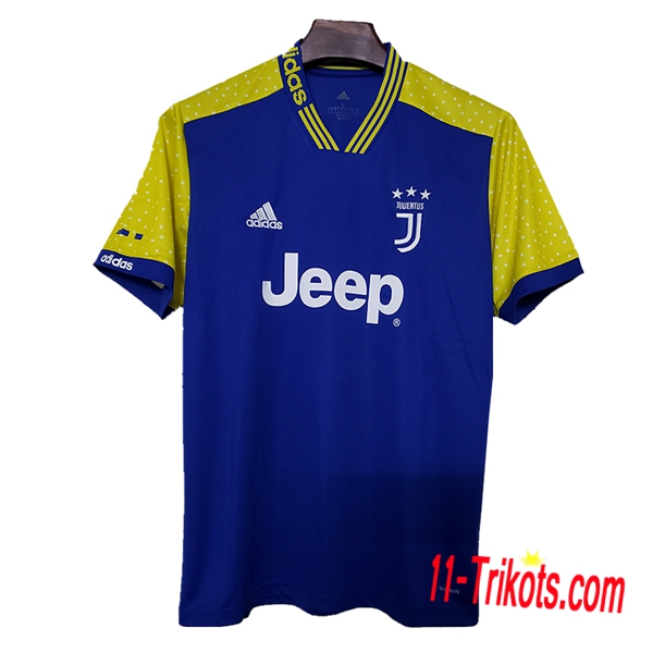 Neuestes Fussball Juventus Konzept Fussballtrikot Blau/Gelb 2019 2020 | 11-trikots