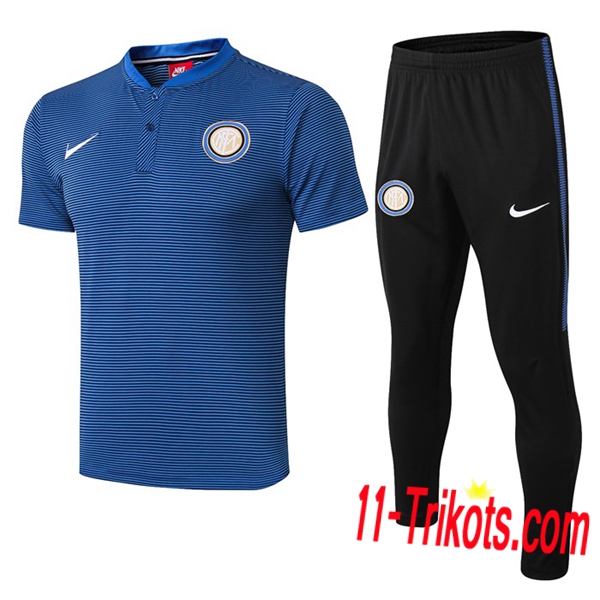 Neuestes Fussball Inter Milan Poloshirt + Hose Blau 2019 2020 | 11-trikots