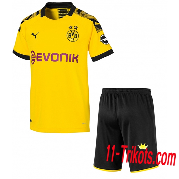 Neuestes Fussball Dortmund BVB Kinder Heimtrikot 2019 2020 | 11-trikots