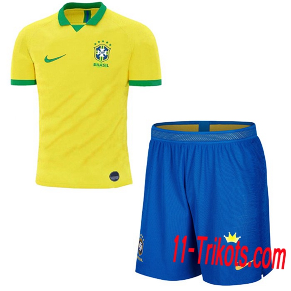 Neuestes Fussball Brasilien Kinder Heimtrikot 2019 2020 | 11-trikots