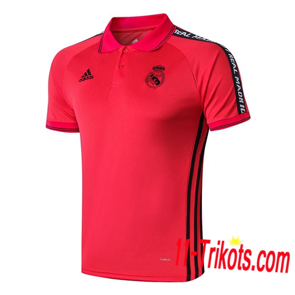 Neuestes Fussball Real Madrid Poloshirt Rot 2019 2020 | 11-trikots