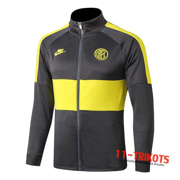 Chaqueta Futbol Inter Milan Gris Amarillo 2019/2020