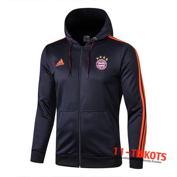 Chaqueta Futbol Con Capucha Bayern Munich Azul Oscuro 2019/2020