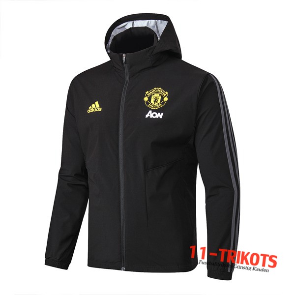 Chaqueta Futbol Rompevientos Manchester United Negro 2019/2020