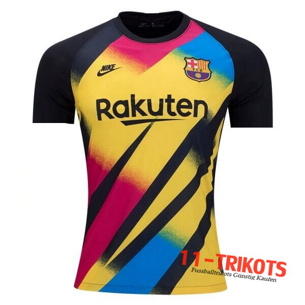 Neuestes Fussball FC Barcelona Torwart Gelb/Schwarz 2019 2020 | 11-trikots