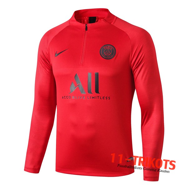 Sudadera de entrenamiento PSG ALL Roja 2019/2020