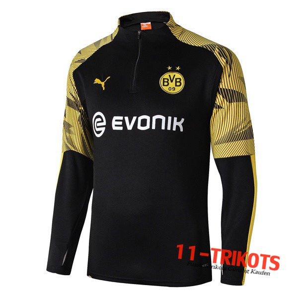 Sudadera de entrenamiento Dortmund BVB Negro Amarillo 2019/2020