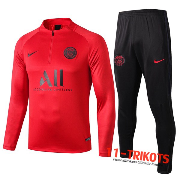 Neuestes Fussball PSG ALL Trainingsanzug Rot 2019 2020 | 11-trikots