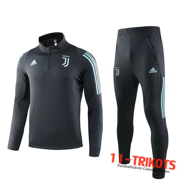 Neuestes Fussball Juventus Trainingsanzug Cyan 2019 2020 | 11-trikots