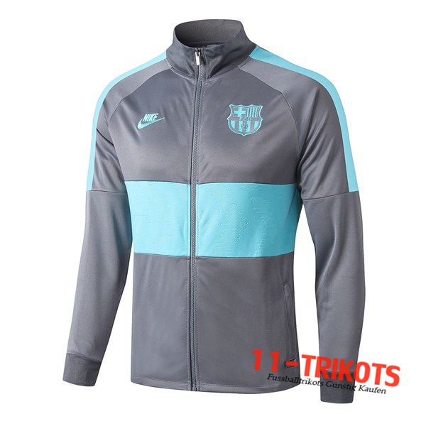 Chaqueta Futbol FC Barcelona Verde Gris Claro 2019/2020