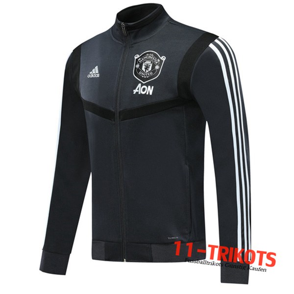 Chaqueta Futbol Manchester United Gris Oscuro 2019/2020