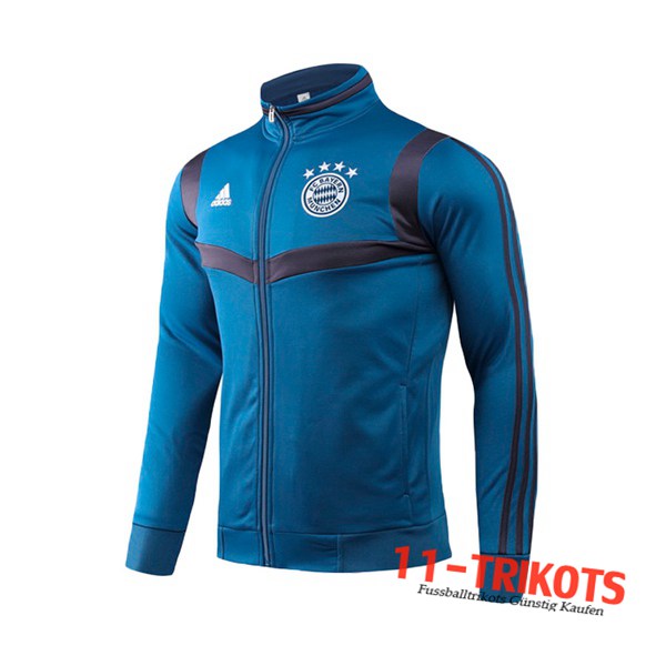 Chaqueta Futbol Bayern Munich Azul Royal Cuello Alto 2019/2020