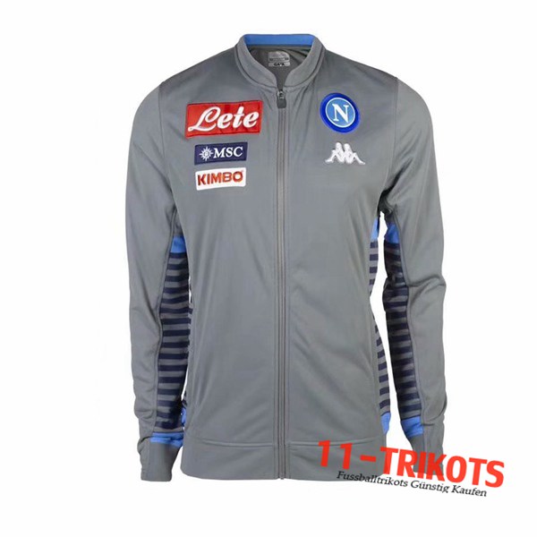 Chaqueta Futbol SSC Napoles Gris 2019/2020