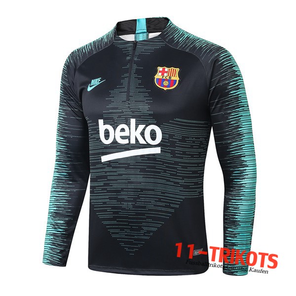 Sudadera de entrenamiento FC Barcelona Beko Negro Verde 2019/2020