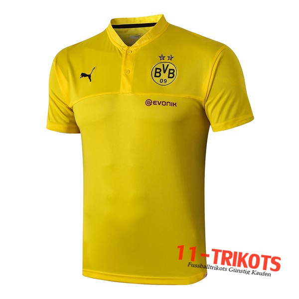 Neuestes Fussball Dortmund BVB Poloshirt Gelb 2019/2020