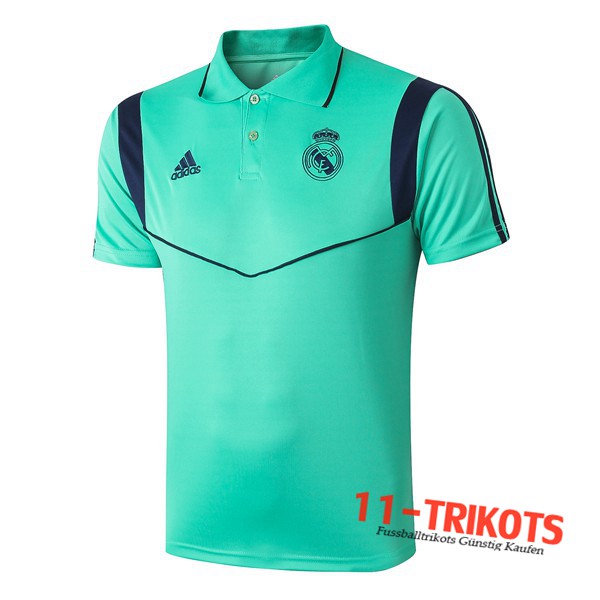 Neuestes Fussball Real Madrid Poloshirt Grün 2019/2020