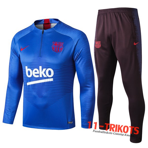 Neuestes Fussball FC Barcelona Beko Trainingsanzug Blau 2019 2020 | 11-trikots