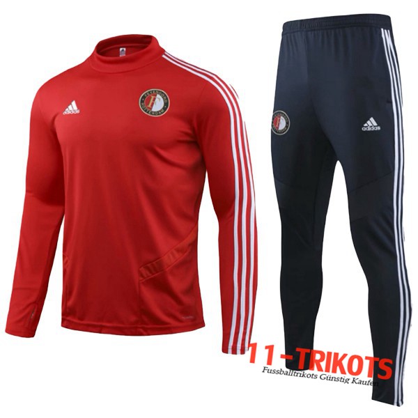 Neuestes Fussball Feyenoord Kinder Trainingsanzug Rot 2019 2020 | 11-trikots