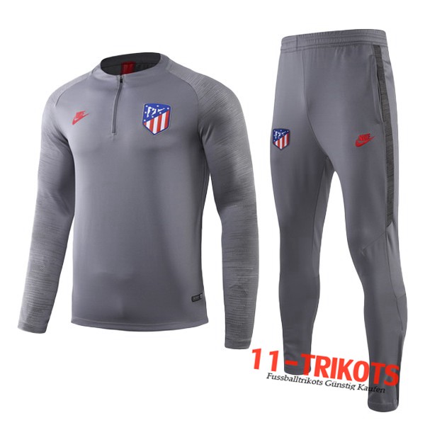 Neuestes Fussball Atletico Madrid Kinder Trainingsanzug Grau 2019 2020 | 11-trikots