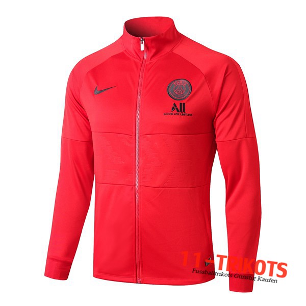 Neuestes Fussball Paris PSG NIKE ALL Trainingsjacke Rot 2019 2020 | 11-Trikots