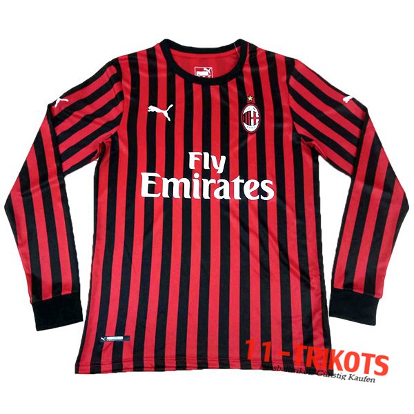 Neuestes Fussball Milan AC Heimtrikot Langarm 2019 2020 | 11-trikots