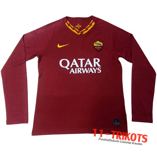 Neuestes Fussball AS Roma Heimtrikot Langarm 2019 2020 | 11-trikots