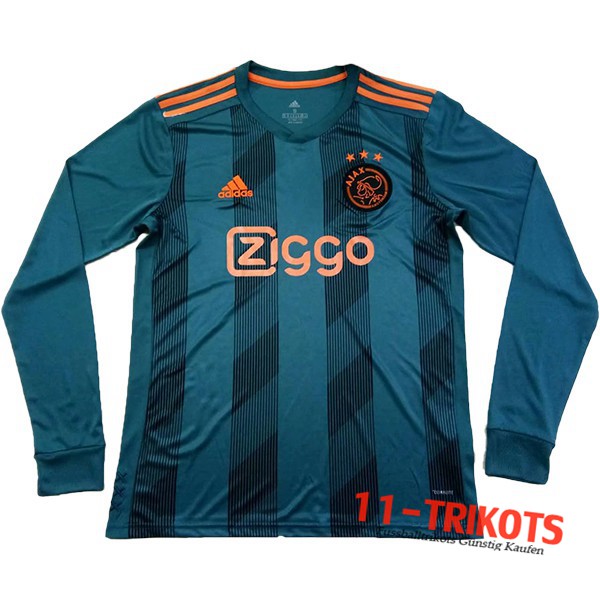 Neuestes Fussball AFC Ajax Auswärtstrikot Langarm 2019 2020 | 11-trikots