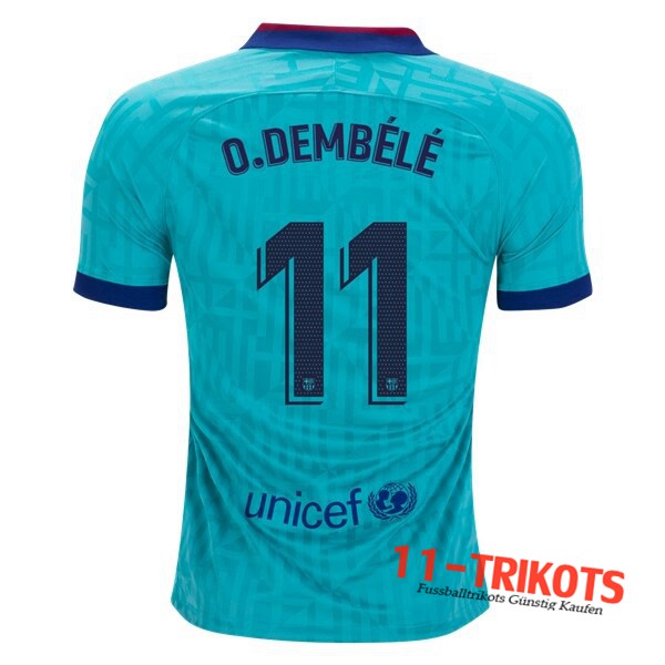 Neuestes Fussball FC Barcelona (O.DEMBELE 11) Third 2019 2020 | 11-trikots