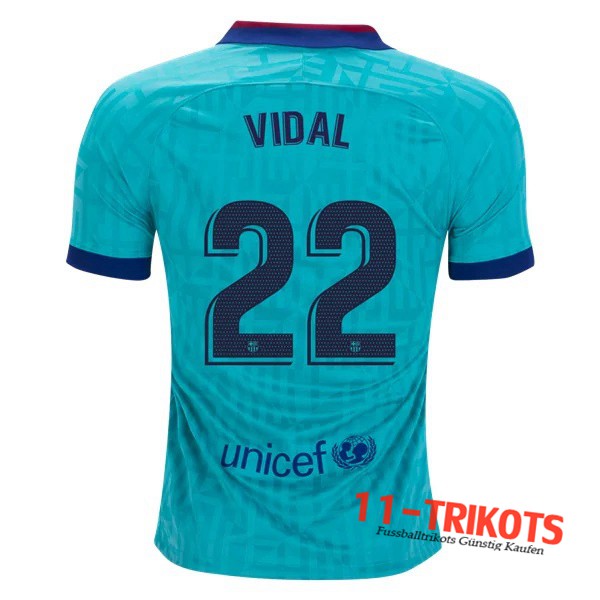 Neuestes Fussball FC Barcelona (VIDAL 22) Third 2019 2020 | 11-trikots