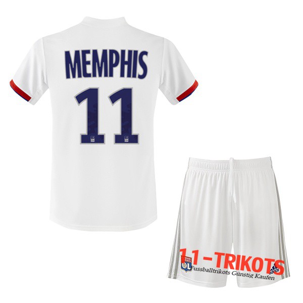 Neuestes Fussball Lyon OL (MEMPHIS 11) Kinder Heimtrikot 2019 2020 | 11-trikots