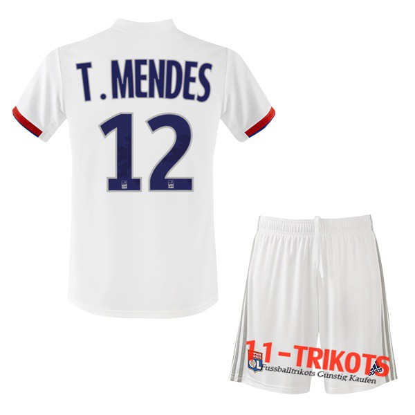 Neuestes Fussball Lyon OL (T.MENDES 12) Kinder Heimtrikot 2019 2020 | 11-trikots