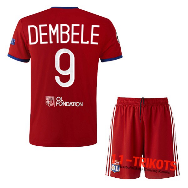 Neuestes Fussball Lyon OL (DEMBELE 9) Kinder Third 2019 2020 | 11-trikots