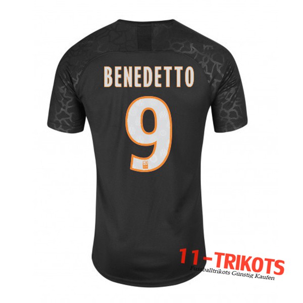 Neuestes Fussball Marseille OM (BENEDETTO 9) Third 2019 2020 | 11-trikots