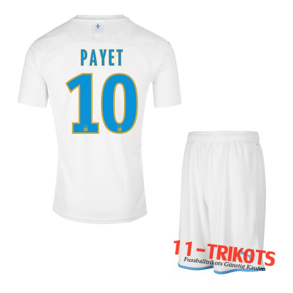 Neuestes Fussball Marseille OM (PAYET 10) Kinder Heimtrikot 2019 2020 | 11-trikots