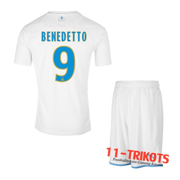 Neuestes Fussball Marseille OM (BENEDETTO 9) Kinder Heimtrikot 2019 2020 | 11-trikots