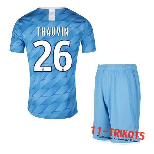 Neuestes Fussball Marseille OM (THAUVIN 26) Kinder Auswärtstrikot 2019 2020 | 11-trikots