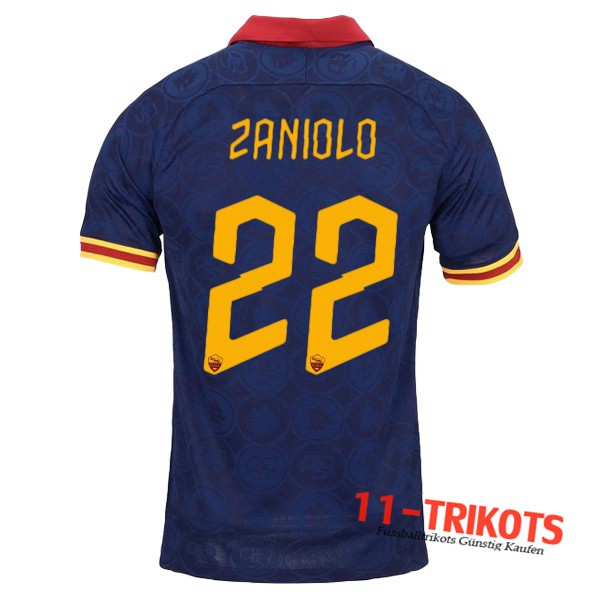 Neuestes Fussball AS Roma (ZANIOLO 22) Third 2019 2020 | 11-trikots