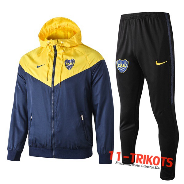 Neuestes Fussball Boca Juniors Trainingsanzug Windjacke Gelb 2019 2020 | 11-trikots