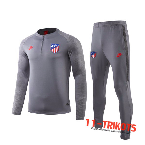 Neuestes Fussball Atletico Madrid Trainingsanzug Grau 2019 2020 | 11-trikots