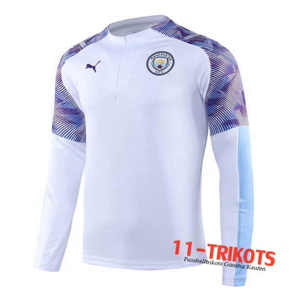 Sudadera de entrenamiento Manchester City Blanco Purpura 2019/2020