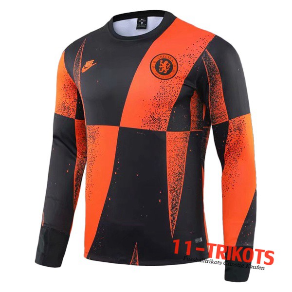 Sudadera de entrenamiento FC Chelsea Naranja Negro 2019/2020